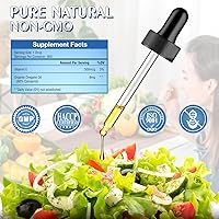 Vista 4 de Gotas líquidas de aceite de orégano con Carvacrol, vitamina E Aceite de suministro de 6 meses de extracto de tintura de orégano, limpieza