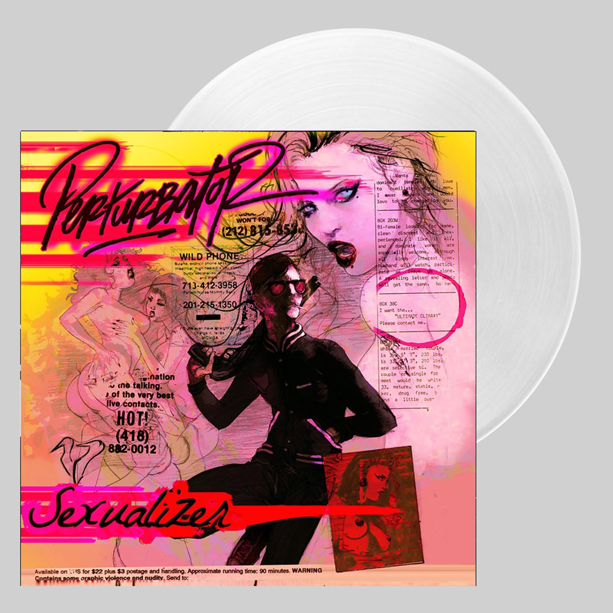 Perturbator 'Sexualizer' LP Frosted Clear Vinyl NEW SEALED