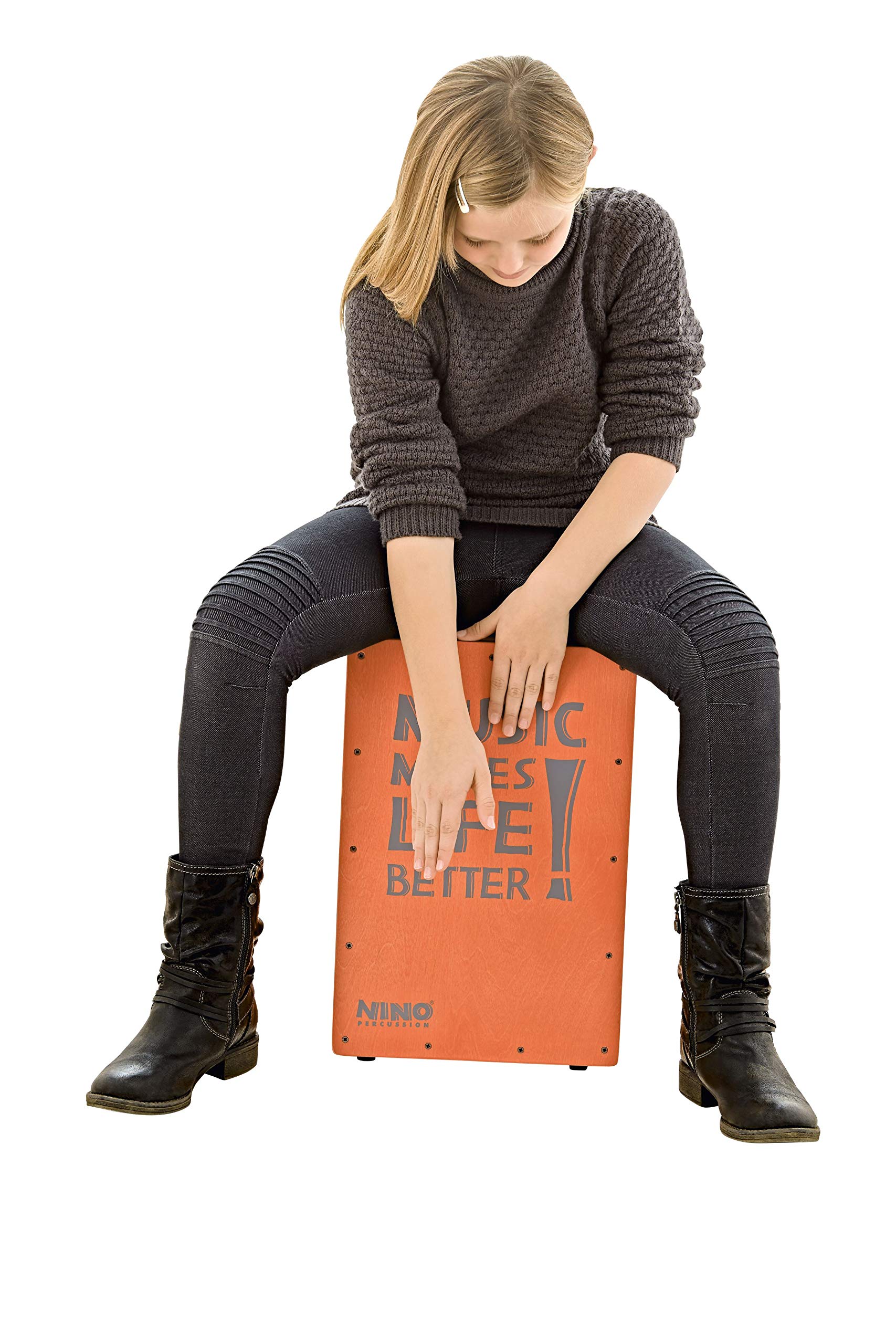 Meinl Percussion NINO952SA Better Life Series Cajon lachsfarben