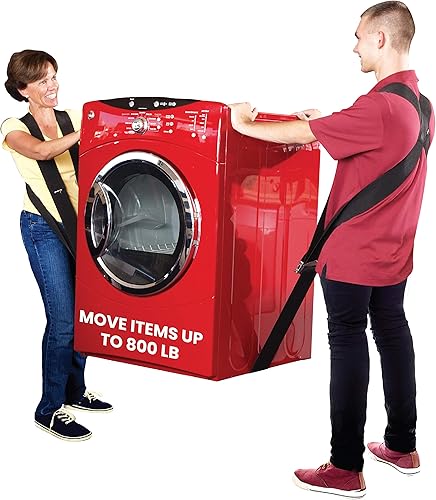 Miniatura 6 de Las correas de elevación y movimiento de la plataforma de hombro mueven objetos pesados fácilmente (correas de repuesto o accesorios). Viene en 8