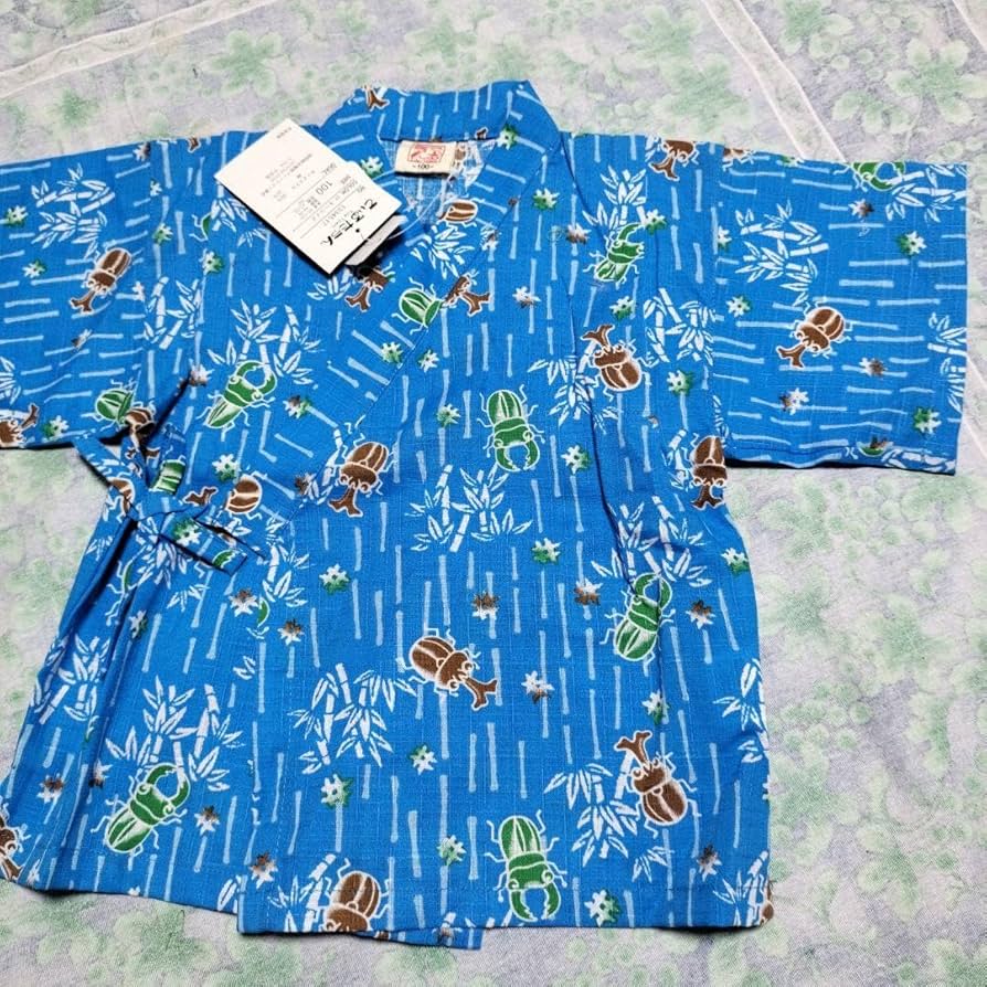 BREEZE 甚平 130cm 昆虫プリント BREEZE 甚平 130cm 昆虫プリント BREEZE 甚平 130cm 昆虫