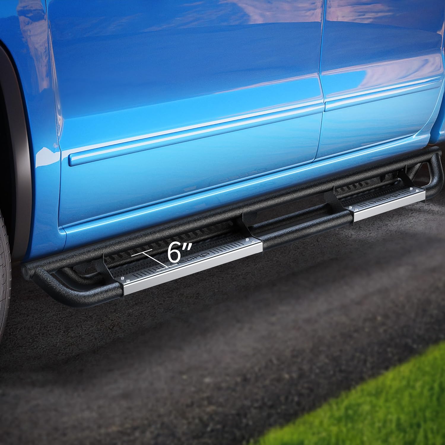 AUTOSAVER88 Running Boards Compatible with 2018-2026 Jeep Wrangler JL 4 Doors, Paintable Side Step Rails Coated Black Carbon Steel Nerf Bars