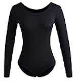 Women Long Sleeve Dance leotards for Ballet Adult lady Train top