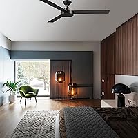 Vista 8 de MINKA-AIRE F524-CL Roto 52 Inch Ceiling Fan 3 Blades with Additional 3.5" Downrod in Coal Finish