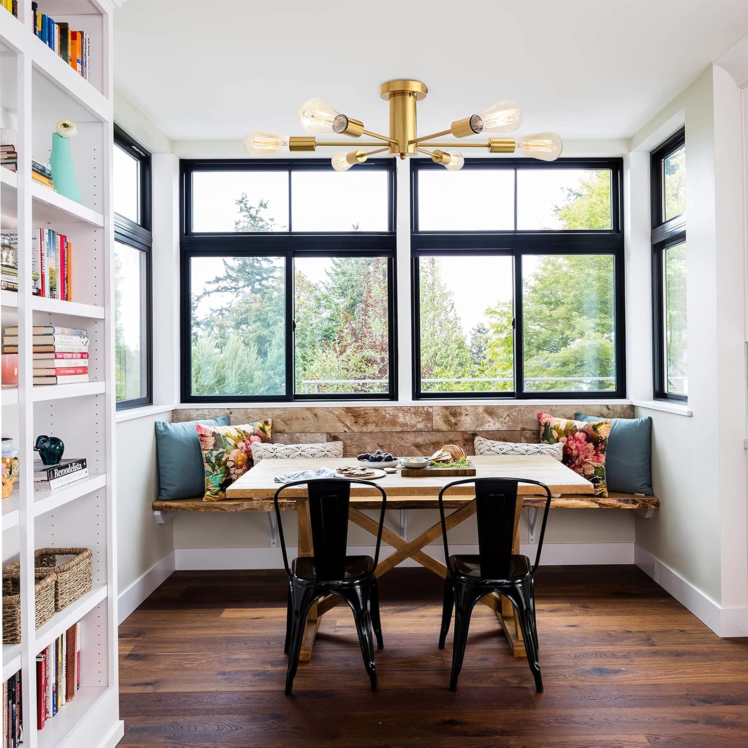 🔥 Modern Ceiling Lamp Semi Flush Mount Yellow Gold Sputnik Chandeliers Vintage Industrial Ceiling Light Fixture for Living Dining Room Bedroom Kitchen Island Hallway Foyer Lighting Uр Tо 60% оƒƒ Modern Ceiling Lamp Semi Flush Mount Yellow Gold Sputnik Chandeliers Vintage Industrial Ceiling Light Fixture for Living Dining Room Bedroom Kitchen Island Hallway Foyer Lighting