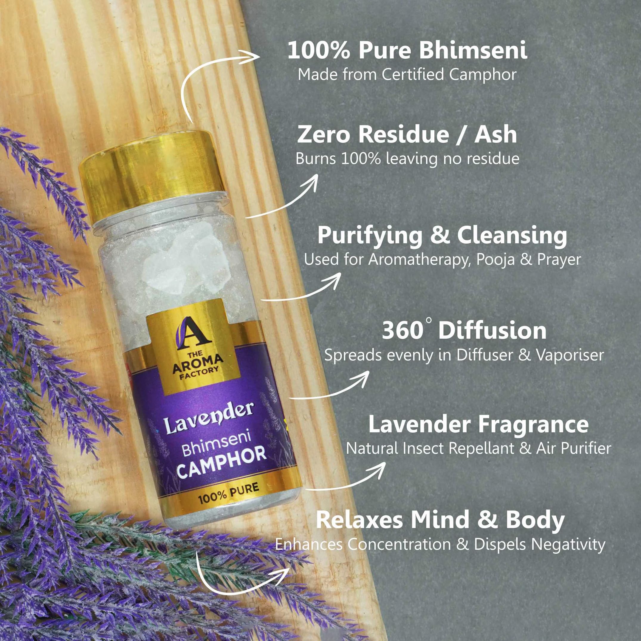 Pure Bhimseni Lavender Camphor - The Aroma Factory -3 Pure Bhimseni Lavender Camphor - The Aroma Factory -3