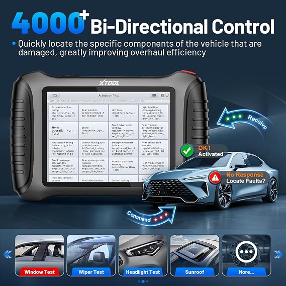 XTOOL IP900 Bidirectional Scan Tool 2026 Upgraded AI Assisted, OBD2 Scanner Diagnostic Tool, ECU C0ding, 41+ Resets, FCA, CAN FD&DoIP, Pre & Post Scan, All System Scanner for Car, 3-Year Update