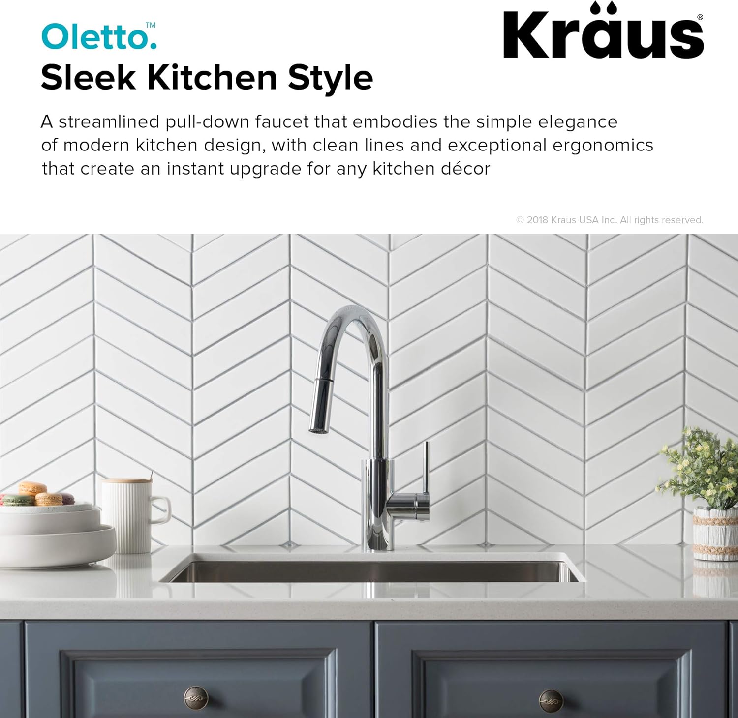Bіg Sаlе Kraus KPF-2620CH Oletto Single Lever Pull Down Kitchen Faucet, 16 Inch, Chrome