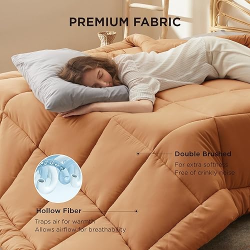Vista 49 de Bedsure Relleno de edredón – Edredones acolchados de gran tamaño King, edredón para todas las estaciones, ropa de cama alternativa de plumón suave