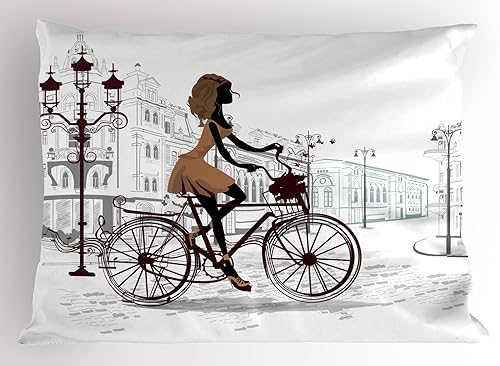 Miniatura 14 de Ambesonne Earth - Juego de 2 fundas de almohada con diseño de geografía de los continentes realistas de Globe of Planet Tierra, artículo de ropa