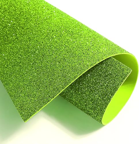 Vista 60 de 10 hojas de espuma con purpurina para manualidades, papel de cartulina A4, papel adhesivo autoadhesivo para construcción de Navidad, álbum de Azul