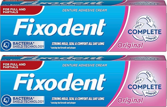 Fixodent Original Denture Adhesive Cream (40ml) - Pack of 2