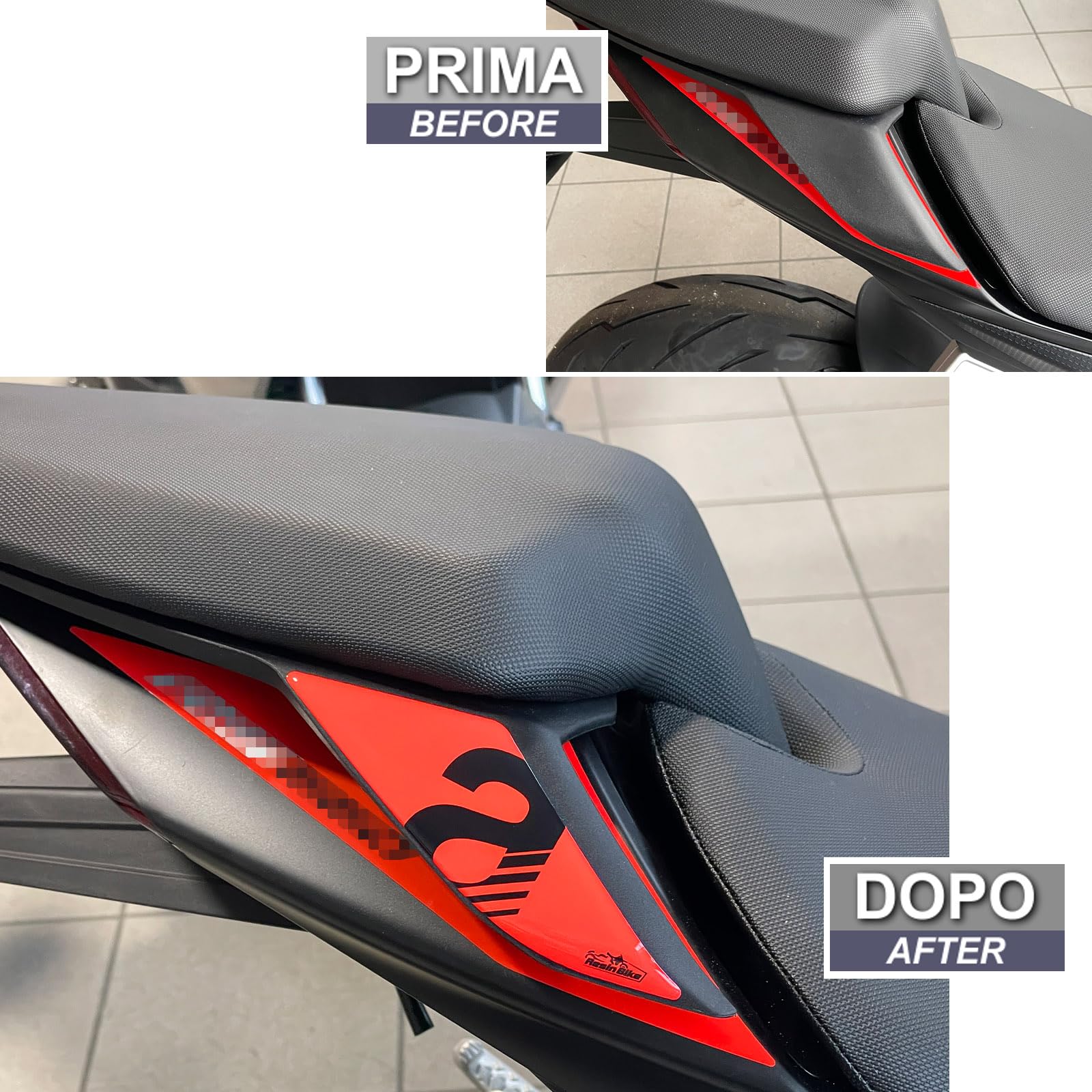 Autocollant 3D Résine Pour Aprilia Tuono/RS 660 (2020-2023) - Protection Réservoir - Décalcomanie Made In Italy