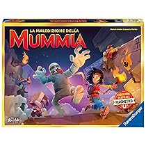 Ravensburger – La Maledizione della Mummia, Gioco da Tavolo per Tutta la Famiglia, 2-5 Giocatori, Idea Regalo per Bambini 8+ Anni, Edizione in Italiano