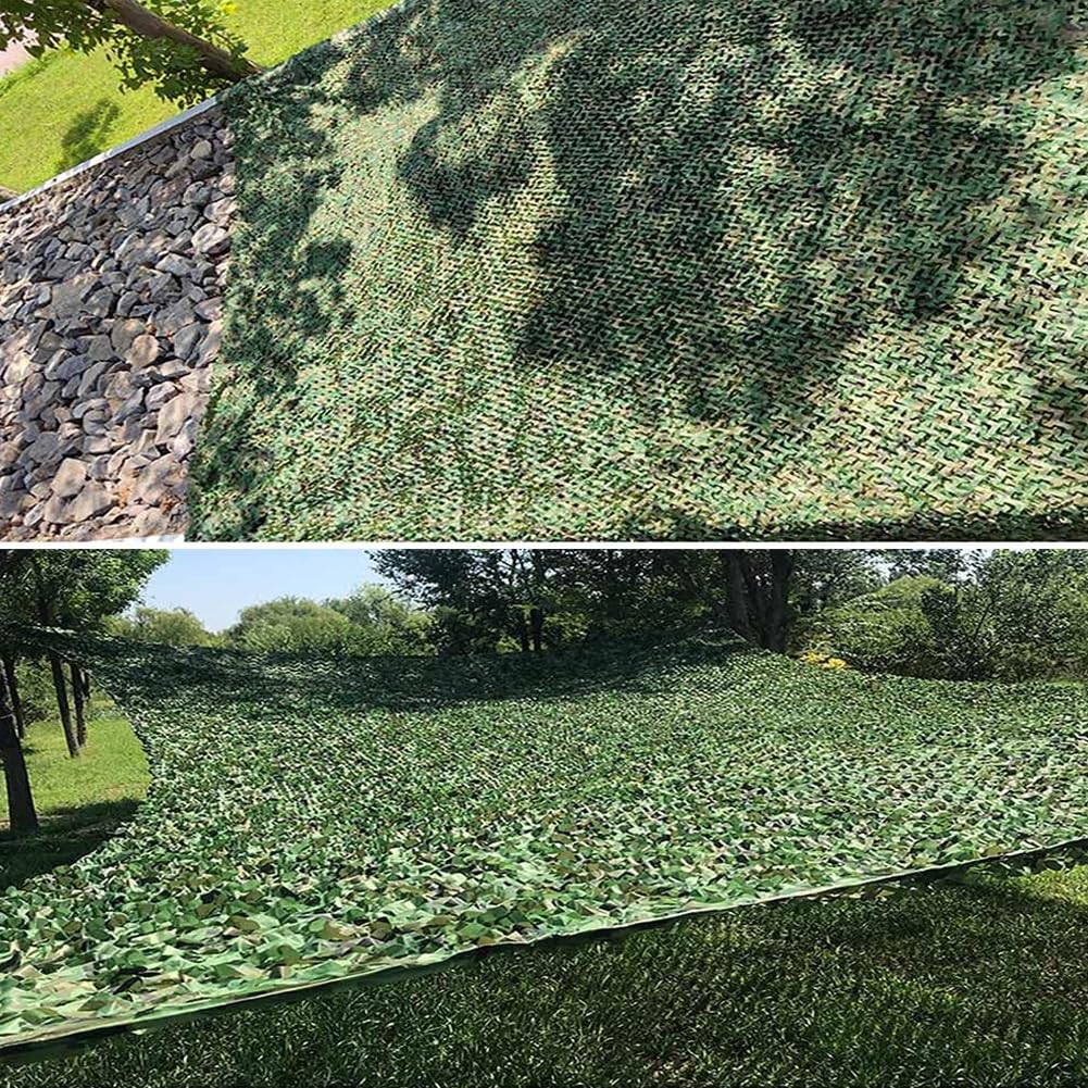 Malla De Camuflaje De Camuflaje Militar, Red De Camuflaje Exteriores, 2m 3.0m 4.0m 5m 6m 7m 10m 11m 12m 15m, Red De Sombra A La Terraza, para Cámping Caza Decoración Abrigo(1.5X14.0m)