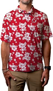 Men's NHL Officially Licensed Short Sleeve Performance Polo Floral