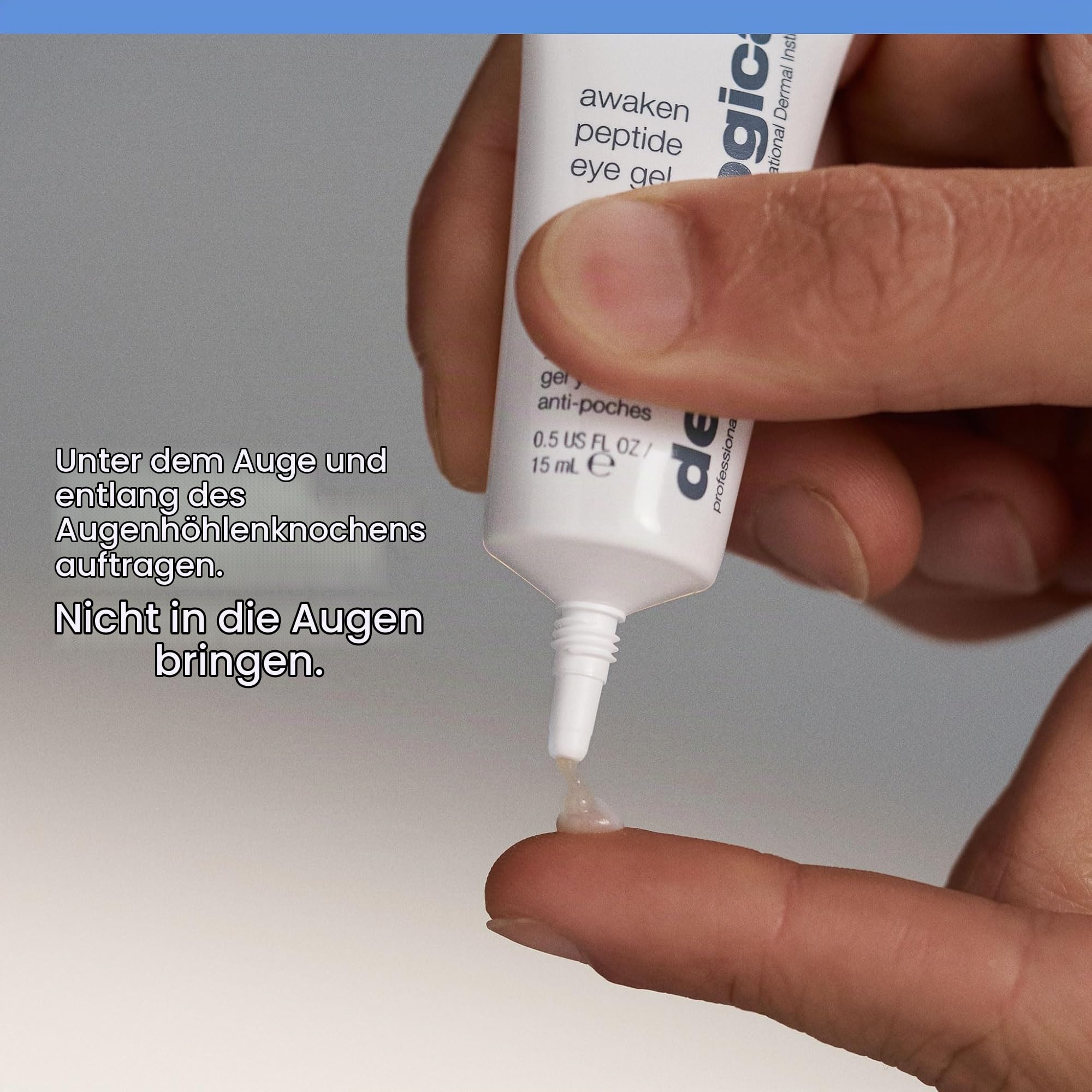 Dermalogica Awaken Peptide Eye Gel 15ml - 10 min Wake-up Call für geschwollene Augen. Hilft langfristig, Schwellungen, Tränensäcke und Fältchen zu mildern.