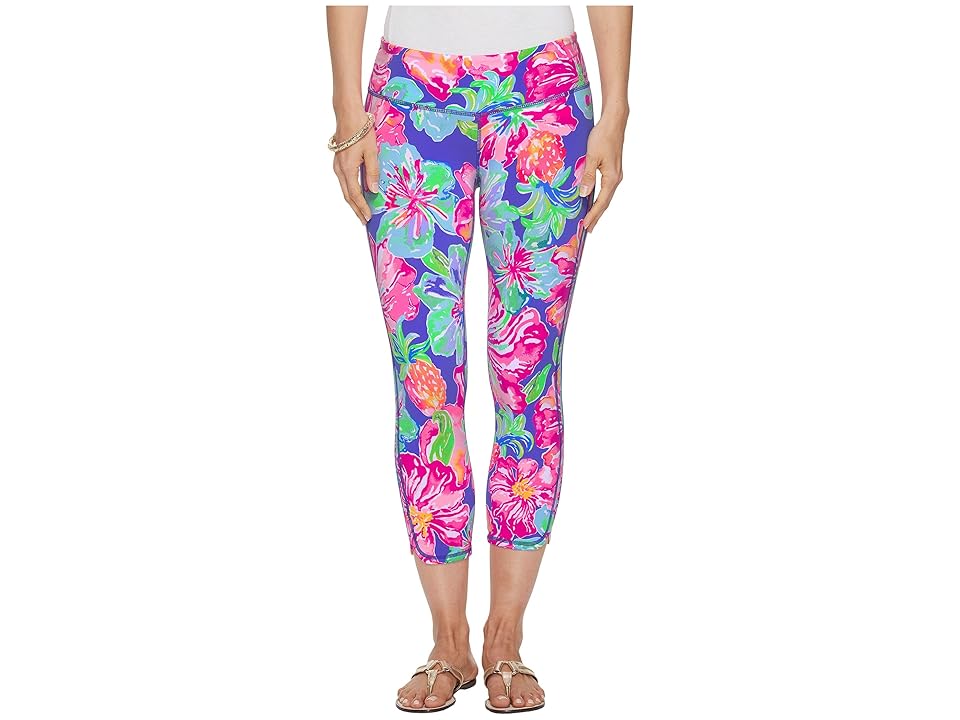 

Lilly Pulitzer UPF 50+ Luxletic Weekender Cropped Pant (Beckon Blue Jungle Utopia) Women's Casual Pants