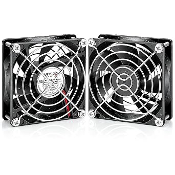 Small 80mm x 25mm 12V IP67 Waterproof DC Cooling Fan 2Pin