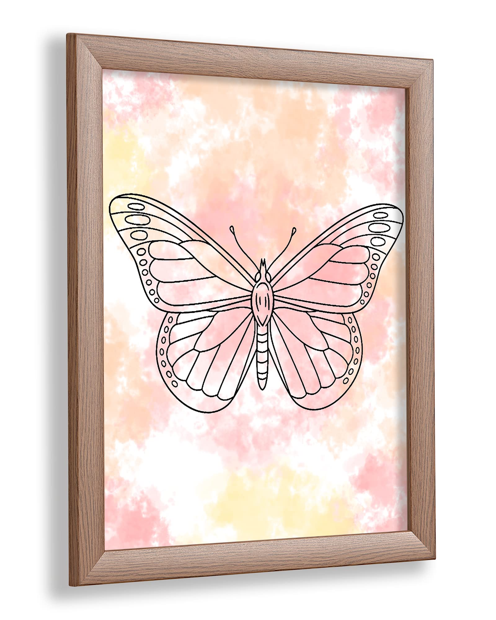 Cadre photo 52 x 76 cm en bois chêne rustique pour votre salon