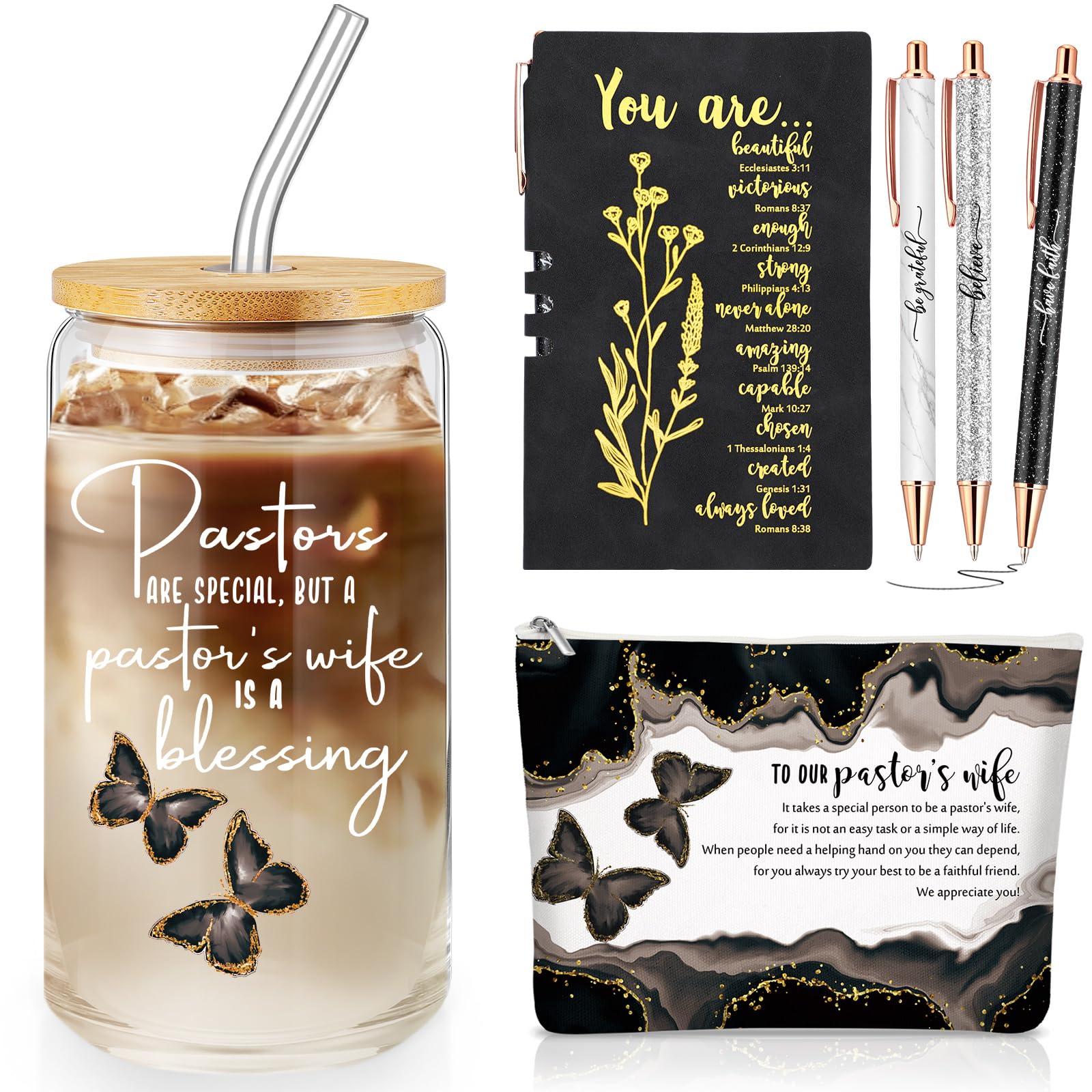 Gobelet en verre esthétique et trousse de maquillage quotidien