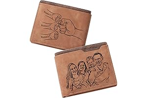 Engraved Picture Wallets for Men: Perfect Father's Day Gift
