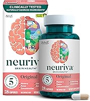 Vista 28 de NEURIVA - Rendimiento cerebral Plus, suplemento de apoyo cerebral con ingredientes naturales clínicamente probados 1 pieza