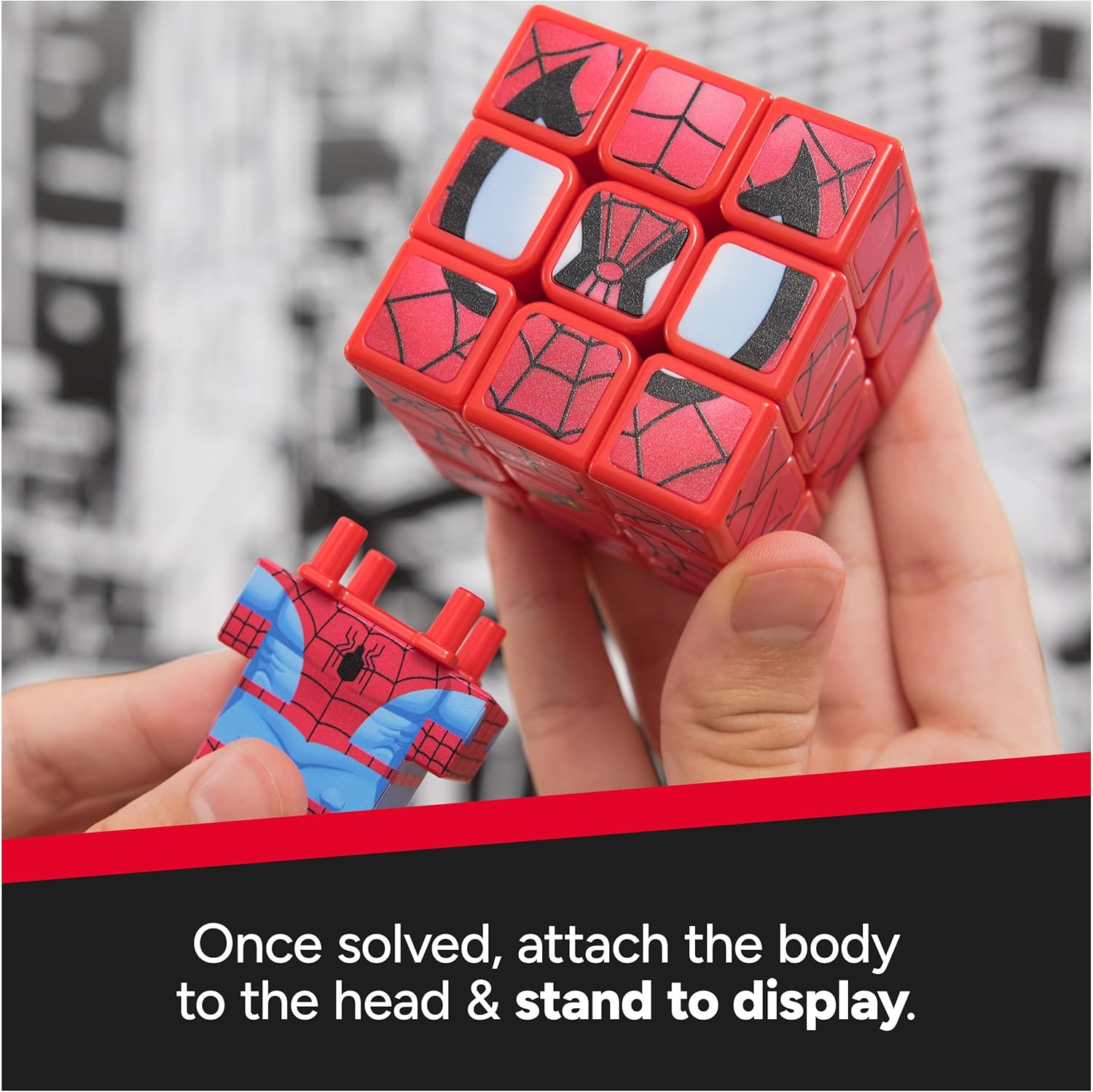 RUBIK'S - Spider-Man CUBERS - Rubik Cube 3x3 - Adult Puzzle - Toys Puzzle Anti-Stress - 6071040 - Gift Child 8 Years + - Toys Children 8 Years +
