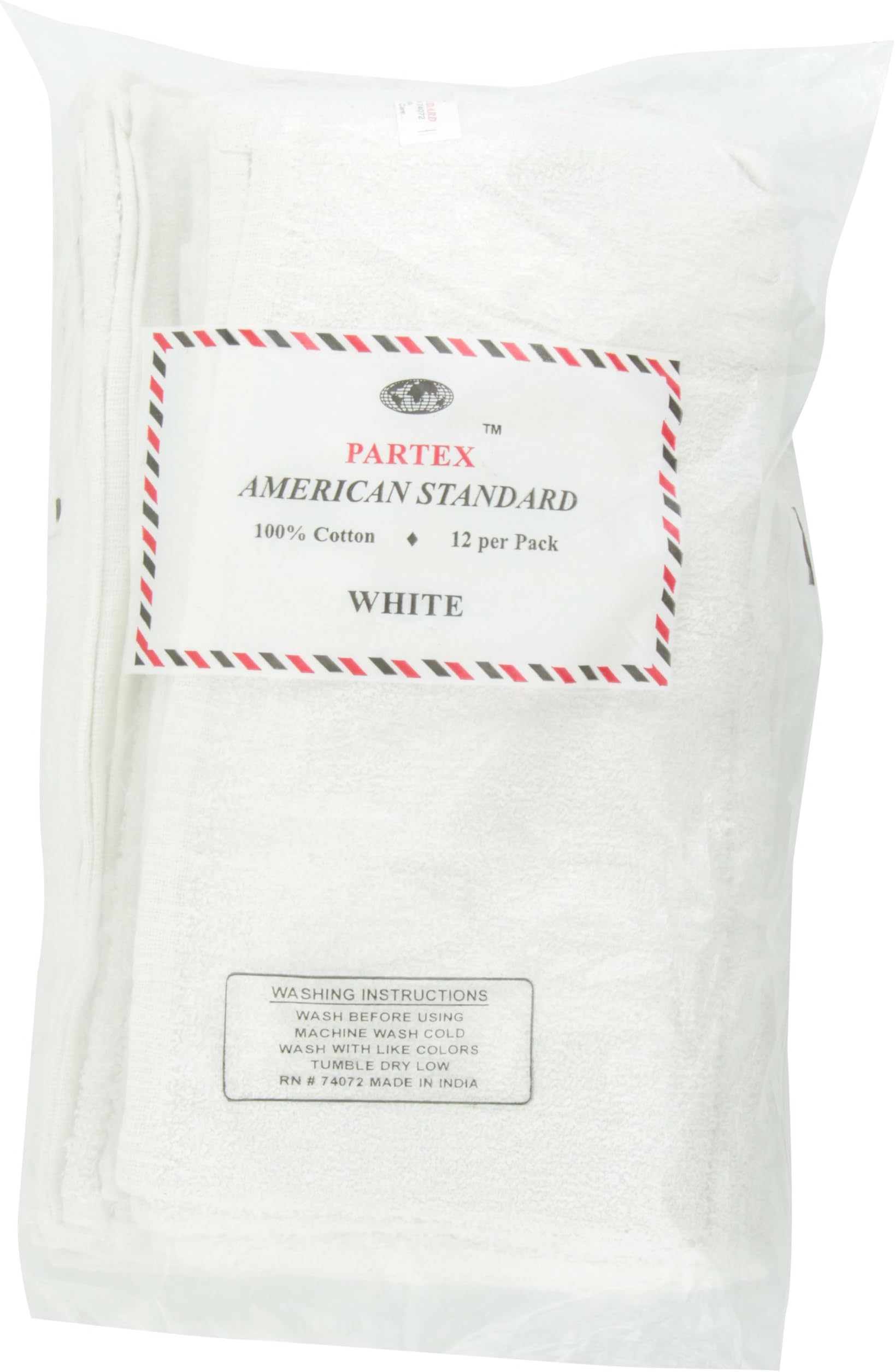 American Standart White Towels, 12 Count