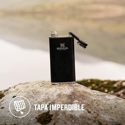 Miniatura 4 de Stanley Frasco clásico de boca ancha de 0.23L8 onzas, negro mate con tapa que nunca se pierde, frasco de boca ancha de acero inoxidable para