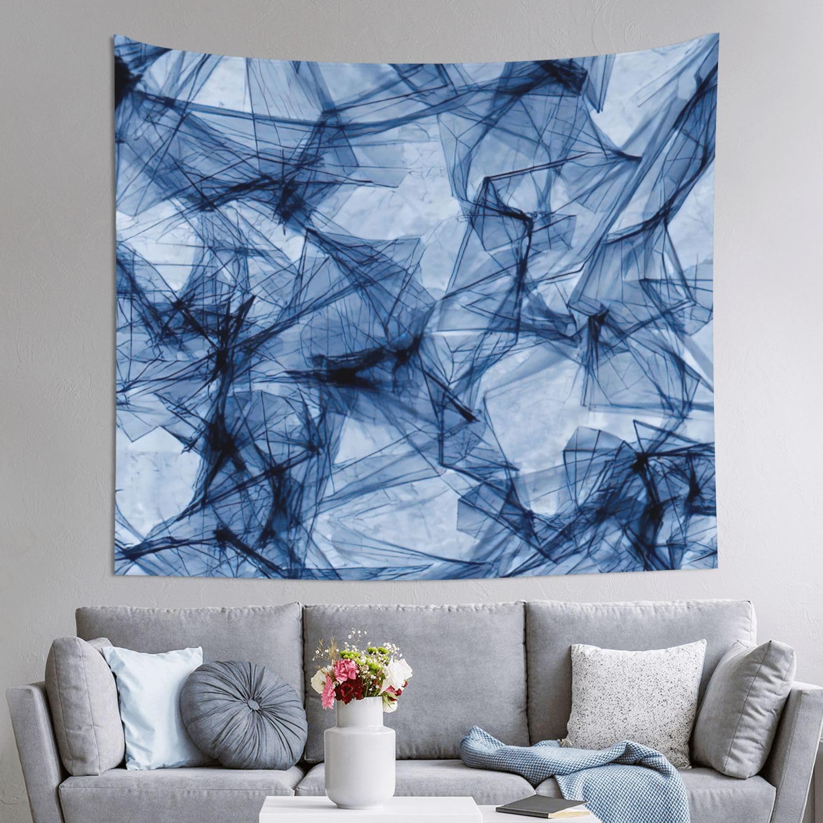 Tapiz decorativo de mármol EdWal para renovar el salón y dar vida a la pared del sofá 8