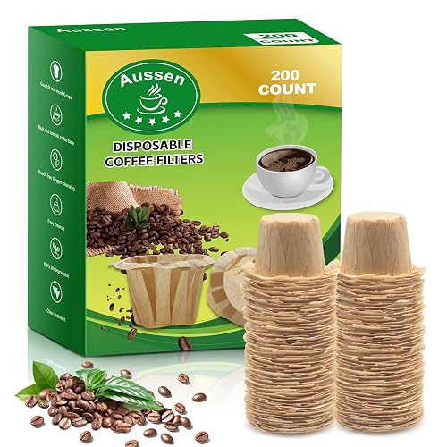 Aussen Disposable Coffee Paper Filters 200 Count Natural