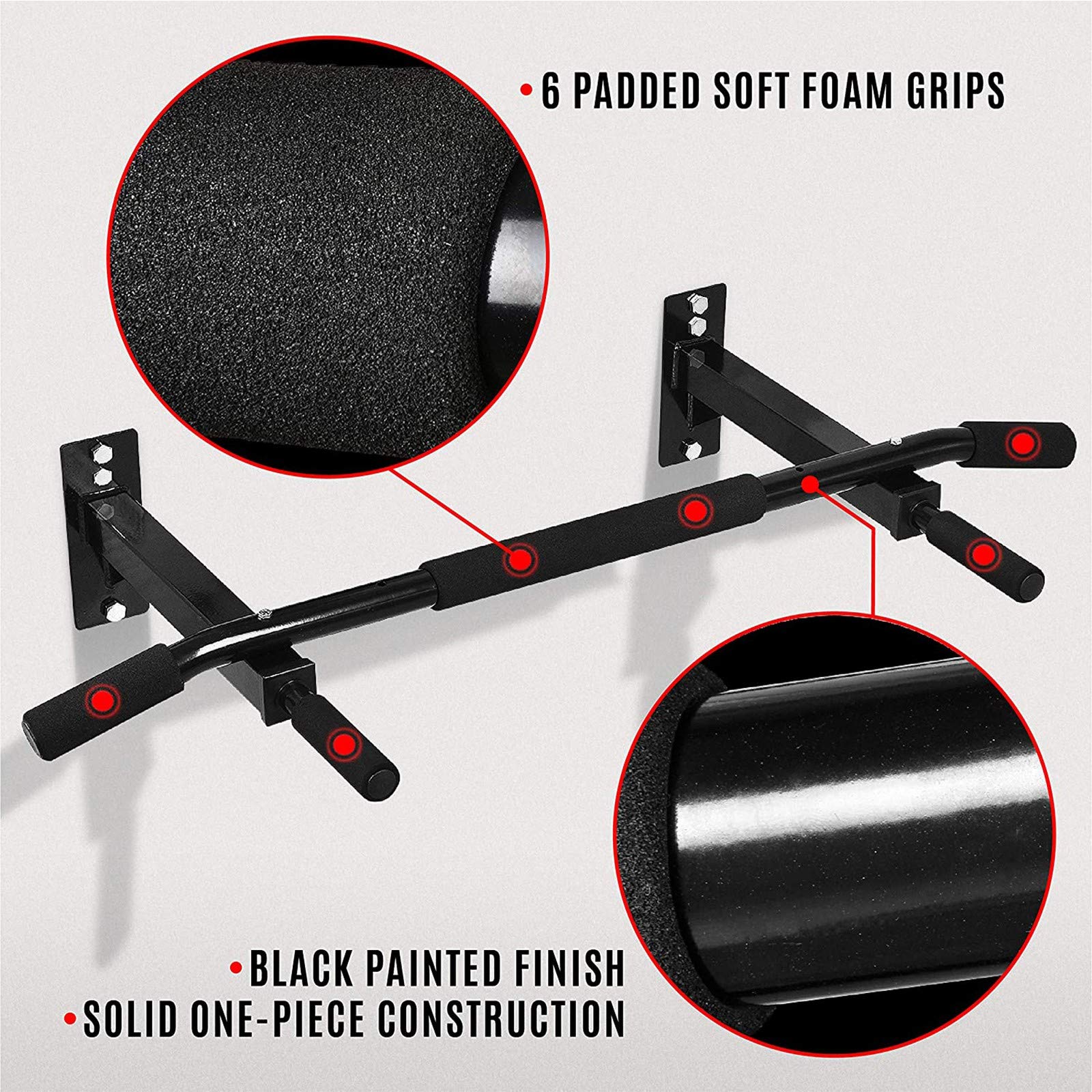 Amazon | 壁取り付け式懸垂バー ぶら下がり健康器自宅ジム プルアップ