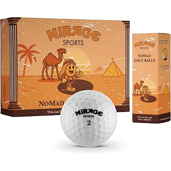 Nomad Distance Golf Ball 2-Layer 332 Dimple Premium Surlyn Case Budget Golf Ball Premium Quality Forgiving Errors
