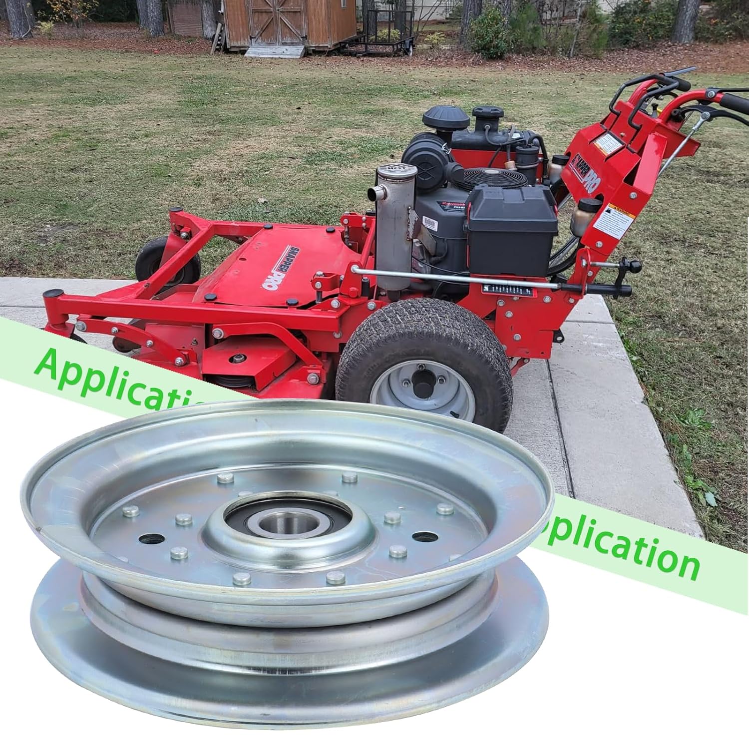 126-9187 Pulley Replace 116-4665, 136-5405, 1-403186, 132-5156, E403186, eXmark 126-9187, Oregon 34-313 for Toro Z Master 48" 74952, 74141, eXmark Lazer Z 52" 48", Turf Tracer X Series Decks
