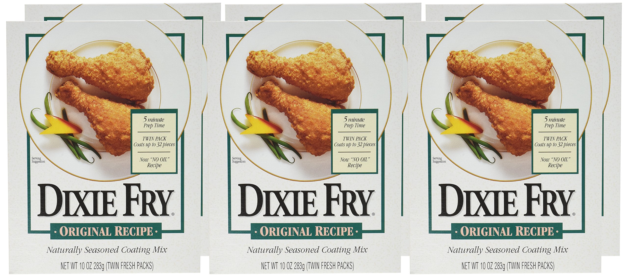 Dixie Fry 10Ounce Original Recipe Coating Mix for Fried Chicken, Pork