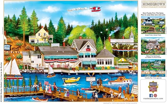 Masterpieces 750 Piece Jigsaw Puzzle for Adults and Family - Roche Harbor - 18x24