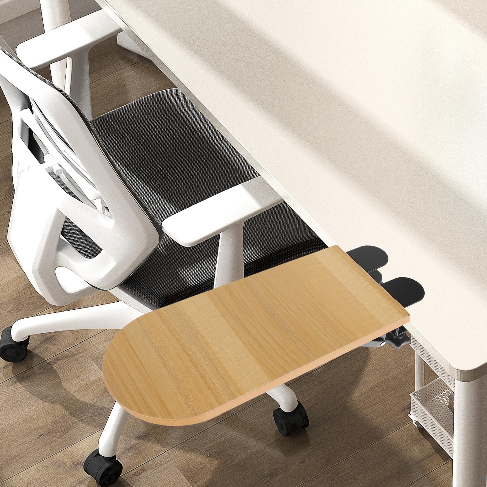 SHINEOFI Extensor Ergonómico del Reposabrazos para Escritorio Almohadilla de Apoyo para Codos Ajustable en Ángulo y Altura Adecuado para Oficina y Trabajo