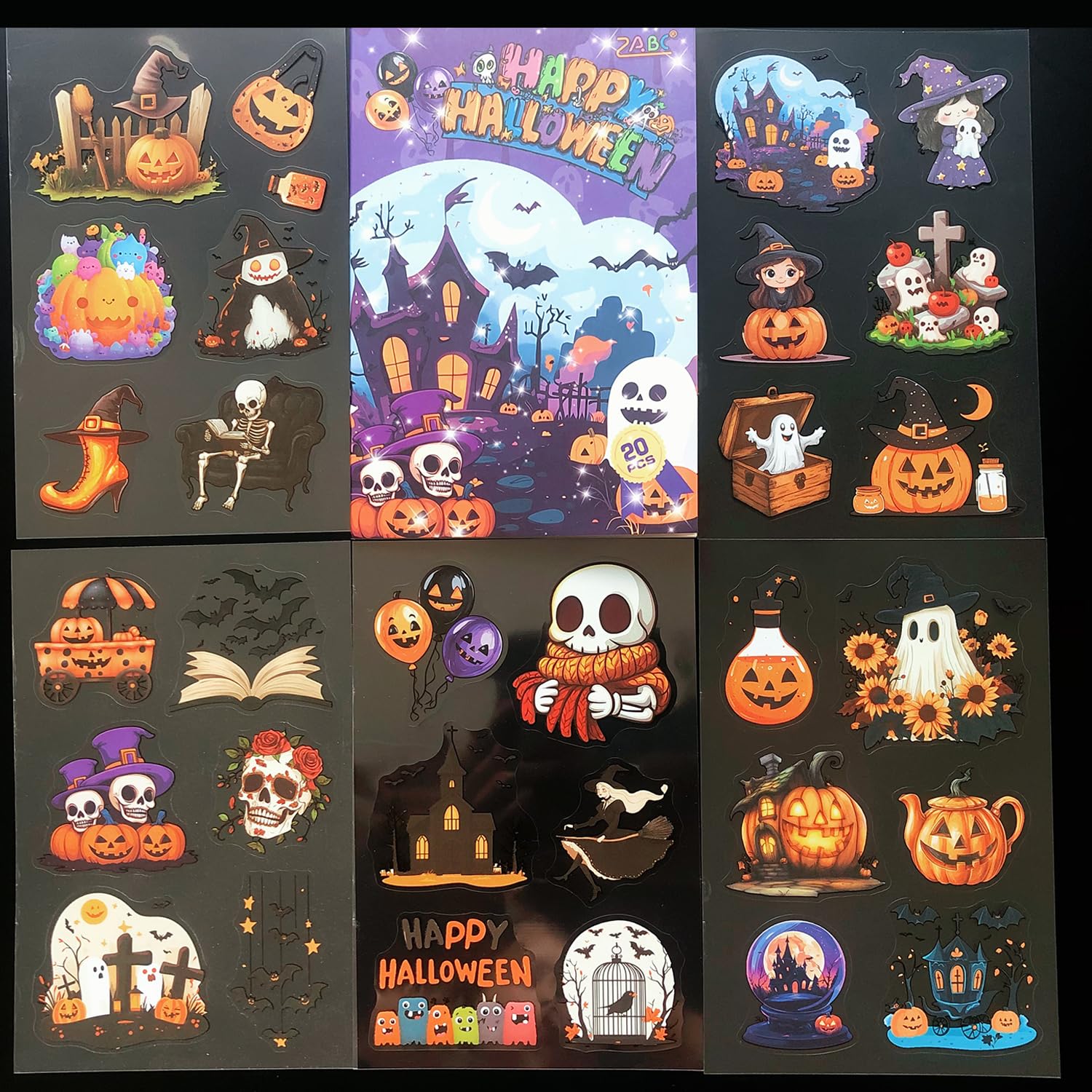 Scrapbooking Stickers Set, Scrapbooks Aufkleber Zubehör für Decoupage