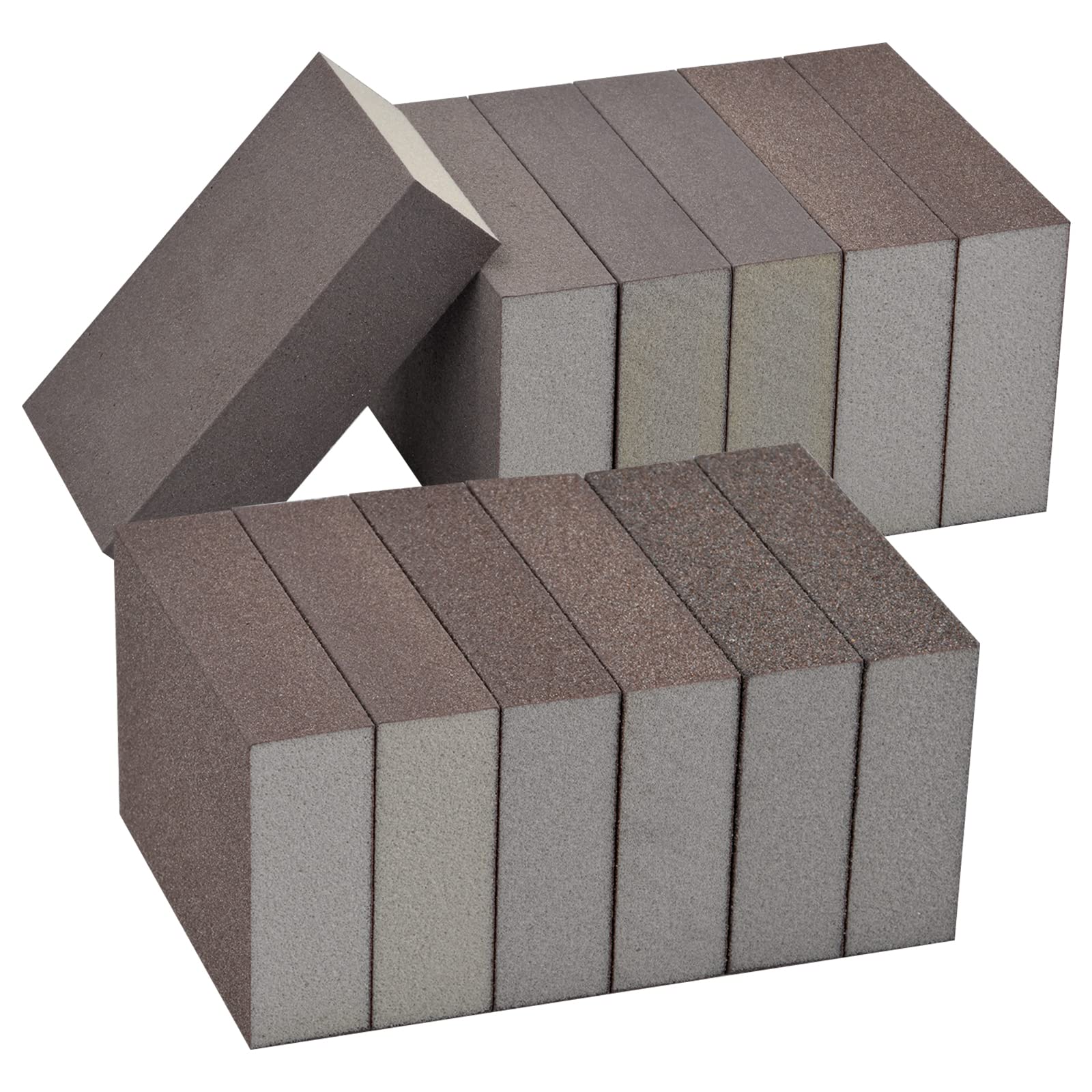 Spugne Abrasive 8 Pezzi - Set Completo Con Grana 40/60/80/120 Per Levigatura Perfetta Su Legno, Metallo E Vernice - Foto 6