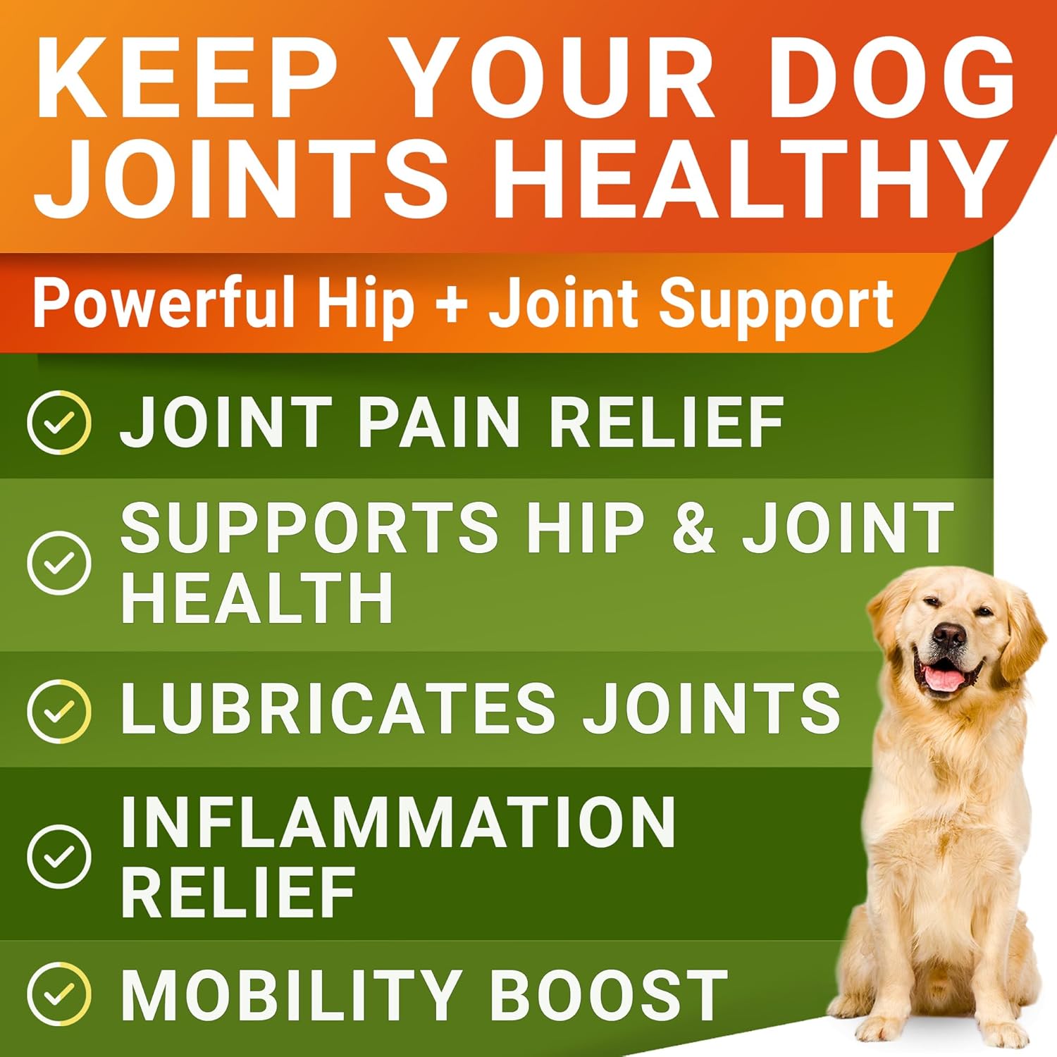 Glucosamine Treats for Dogs - Joint Supplement w/Omega-3 Fish Oil - Chondroitin, MSM - Advanced Mobility Chews - Joint Pain Relief - Hip & Joint Care - Chicken Flavor - 120 Ct - Made in USA - Image 2