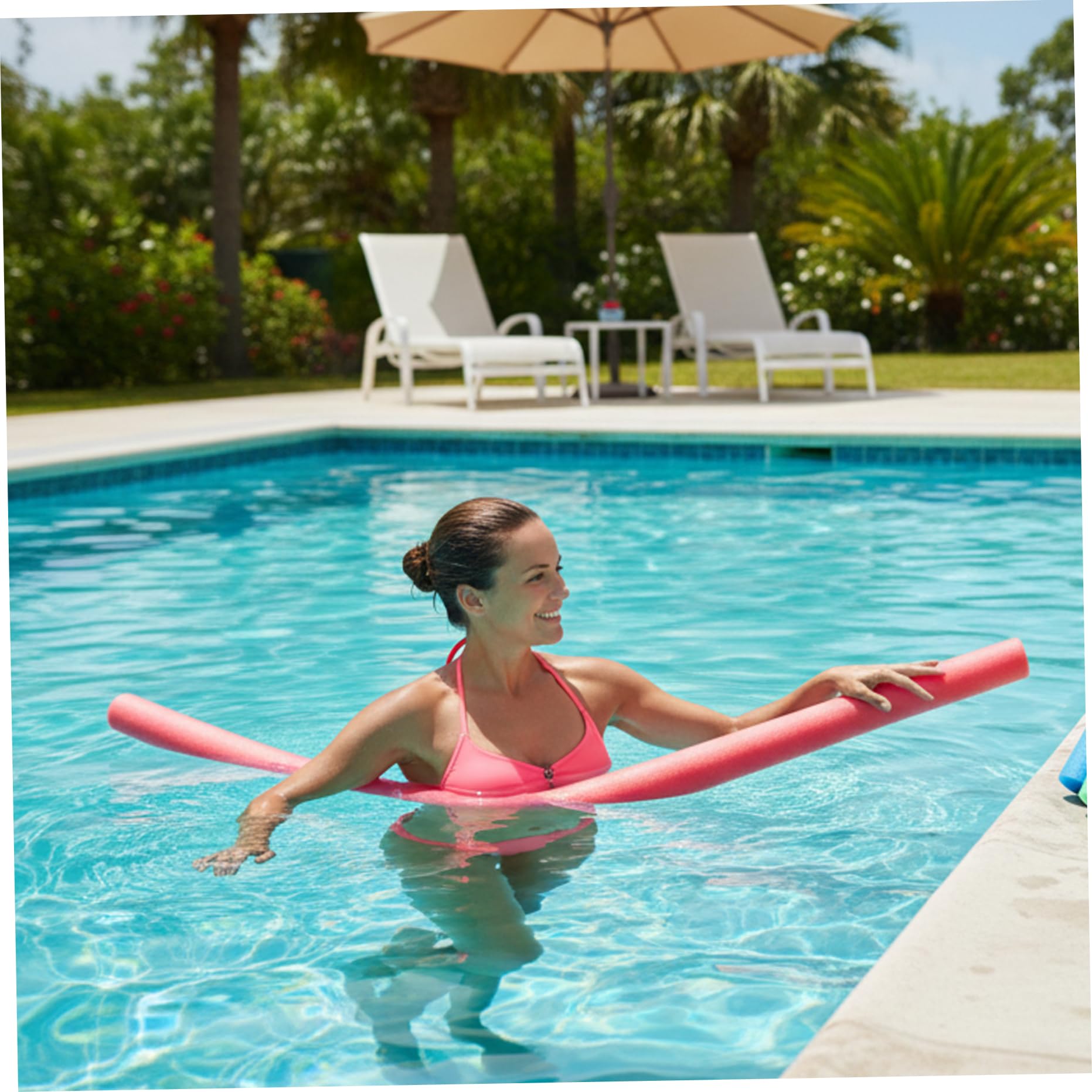 Nouilles de Piscine Paquet de 6 Nouilles Natation Colorées Flotteurs en Mousse à Noyau Creux 59 Pouces Long pour l'exercice Amusant d'eau Lac Piscine et l'artisanat Bricolage
