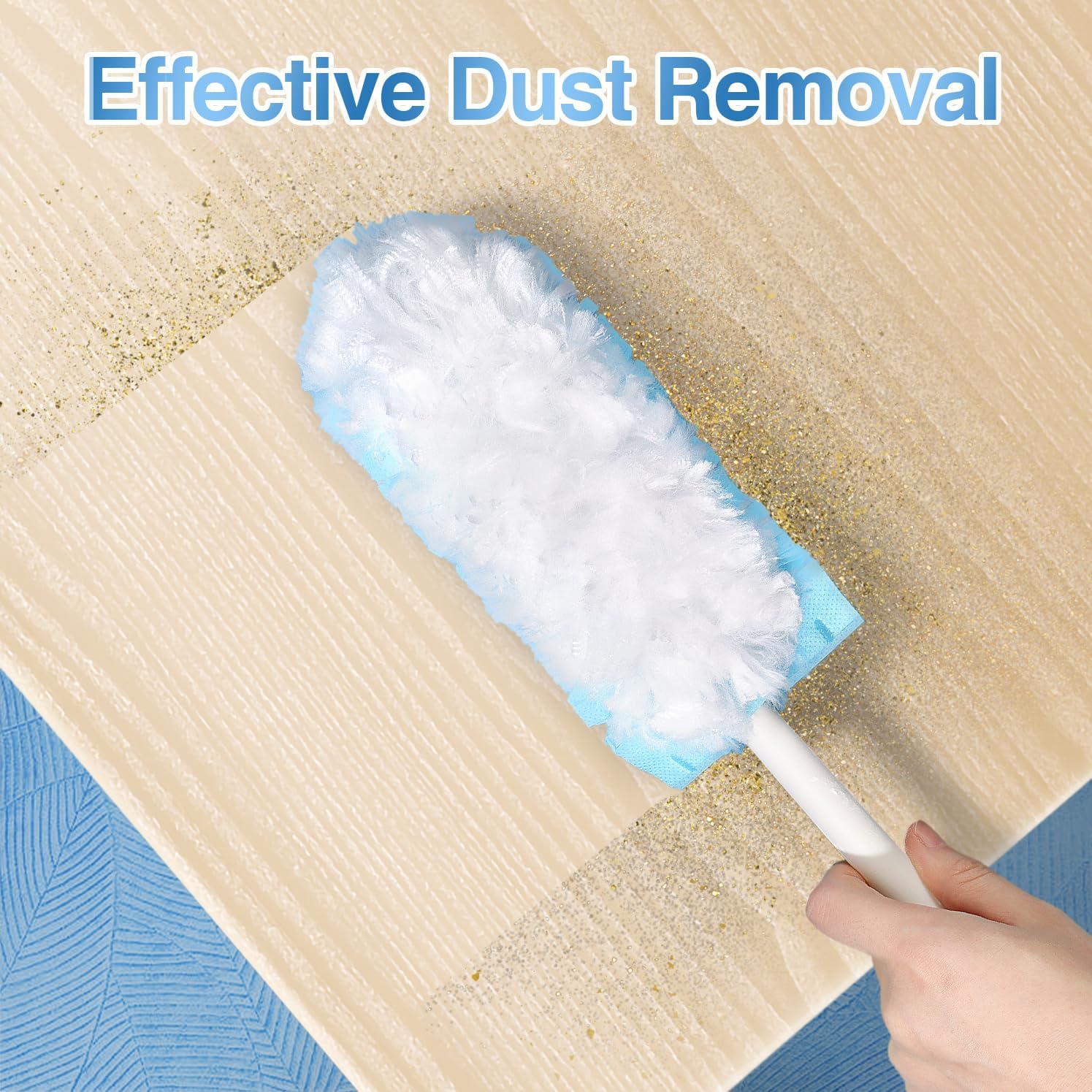 Duster Set with 30 Duster Refills and 1 Handle, 360 Heavy Duty Duster Refills Multi Surface Dusters for Cleaning Home & Car, for Ceiling Fans and Furniture