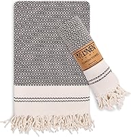 Vista 15 de Evelynen - Juego de 2 toallas de mano turcas para baño y cocina, toallas de mano bohemias con bucles para colgar, para cara, té, plato, cocina