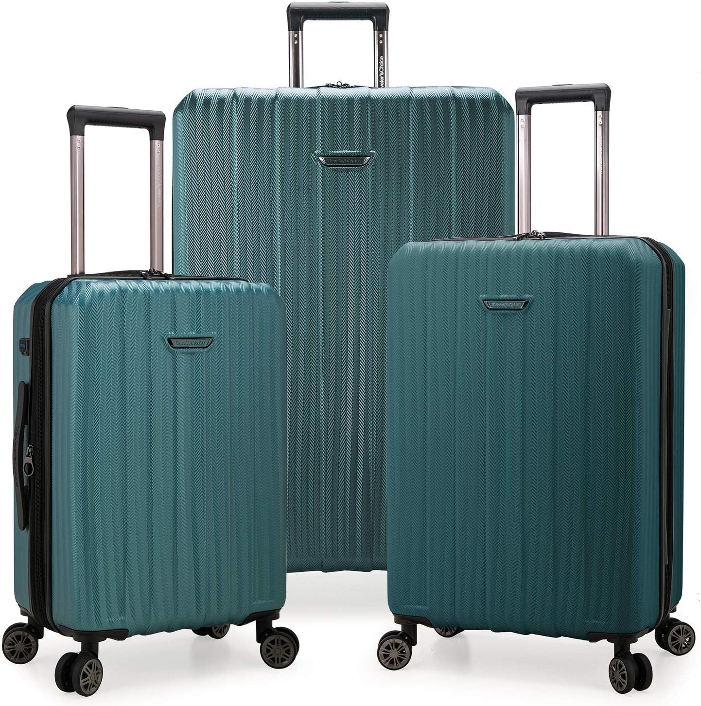 Traveler's Choice Dana Point Hardside Expandable Luggage Set, Spruce, 3-Piece