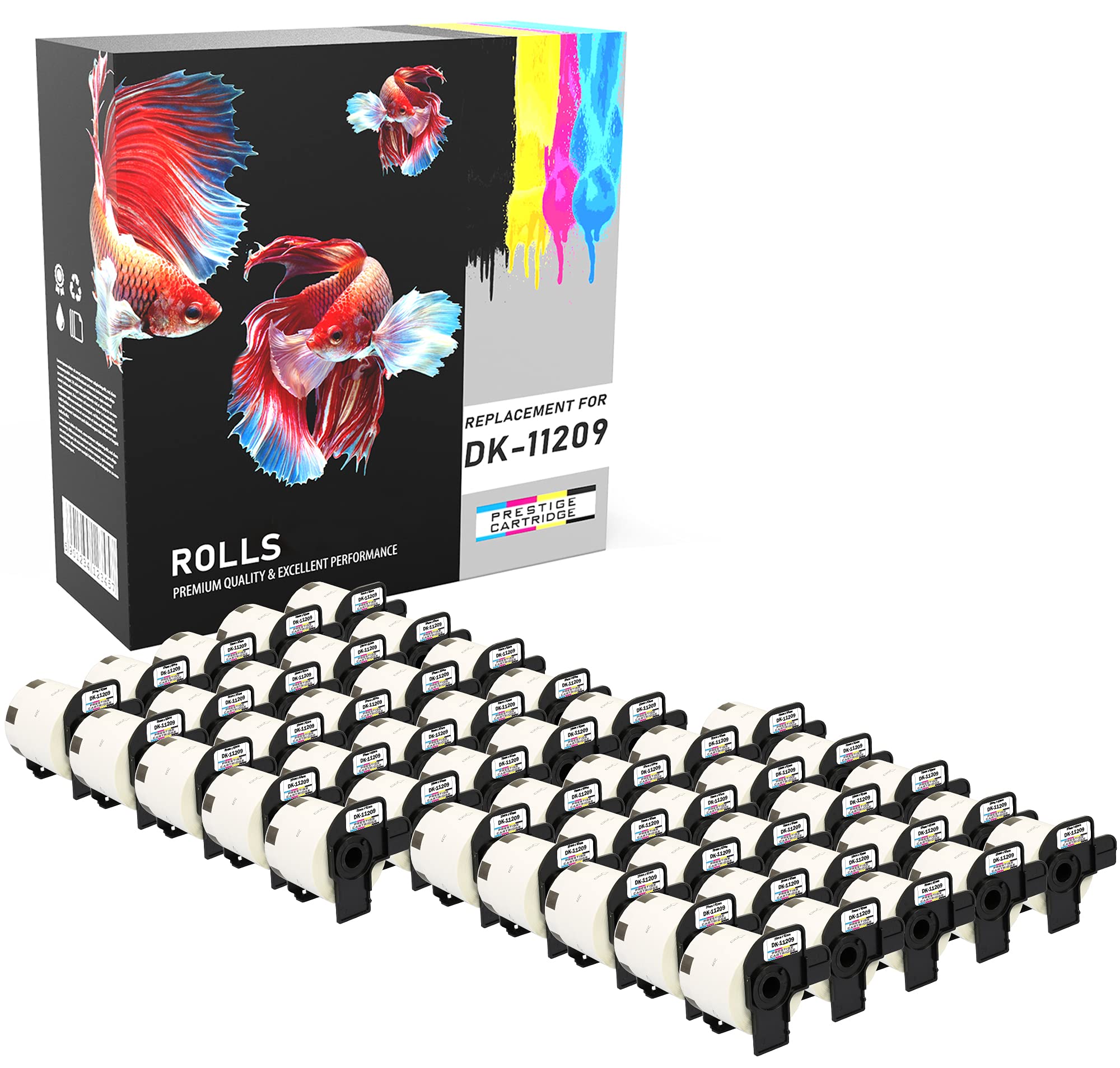 Compatible with DK11209 White Address Labels (800 Labels per Roll) for QL-500, QL-550, QL-560, QL-570, QL-580N, QL-650TD, QL-700, QL-720NW, QL-1050, QL-1060N Label Printers (29mm x 62mm)