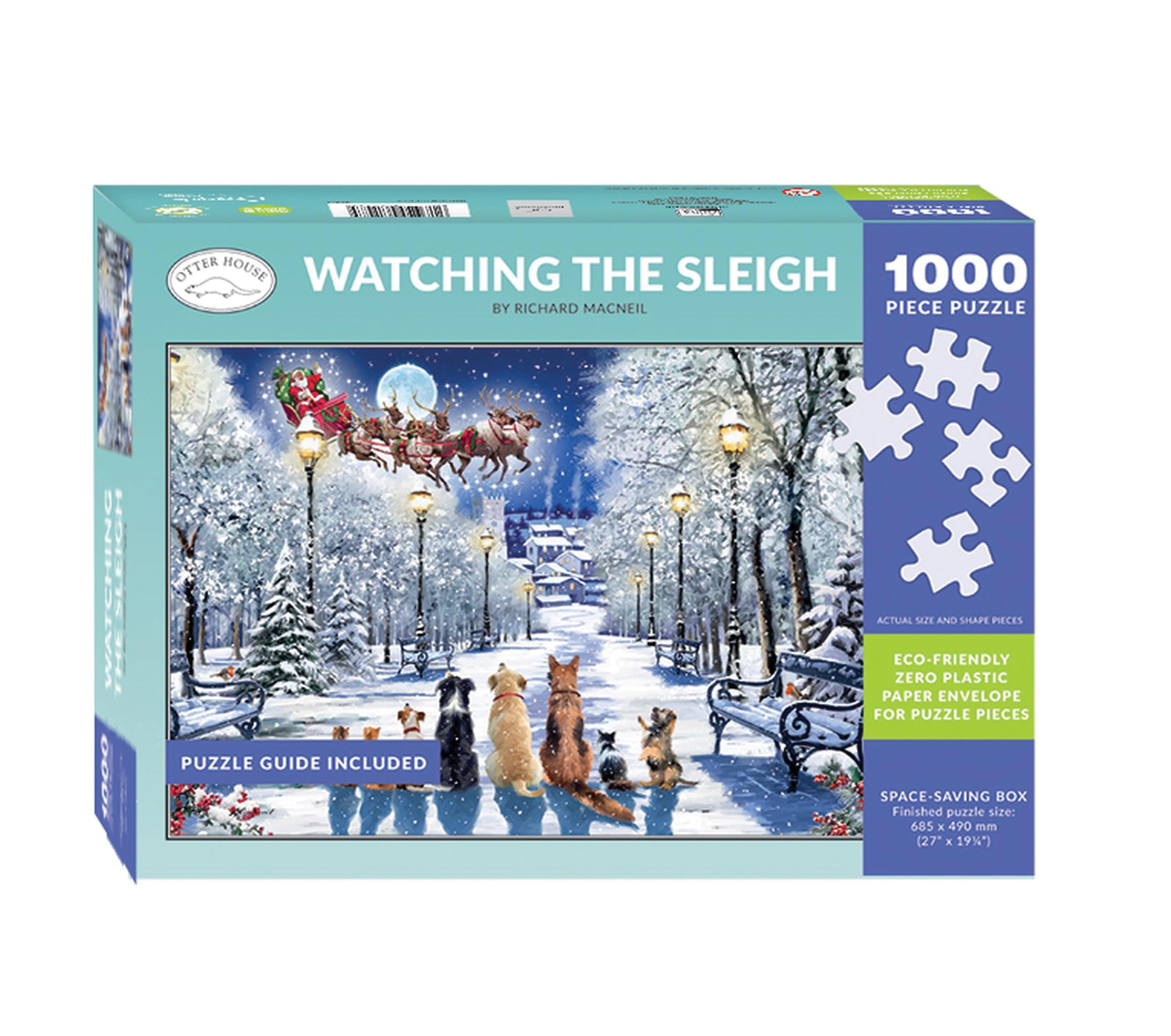 Otter House Gift Jigsaw Puzzle 1000 Piece - Watching The Sleigh, Multicolor, 680 X 480 Mm - Image 2