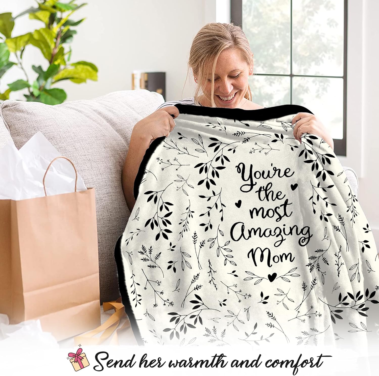 Vprintes You Are The Most Amazing Wearable Blanket - Mothers Day Gifts for Mom - Birthday Gifts for Mom from Daughter Son
