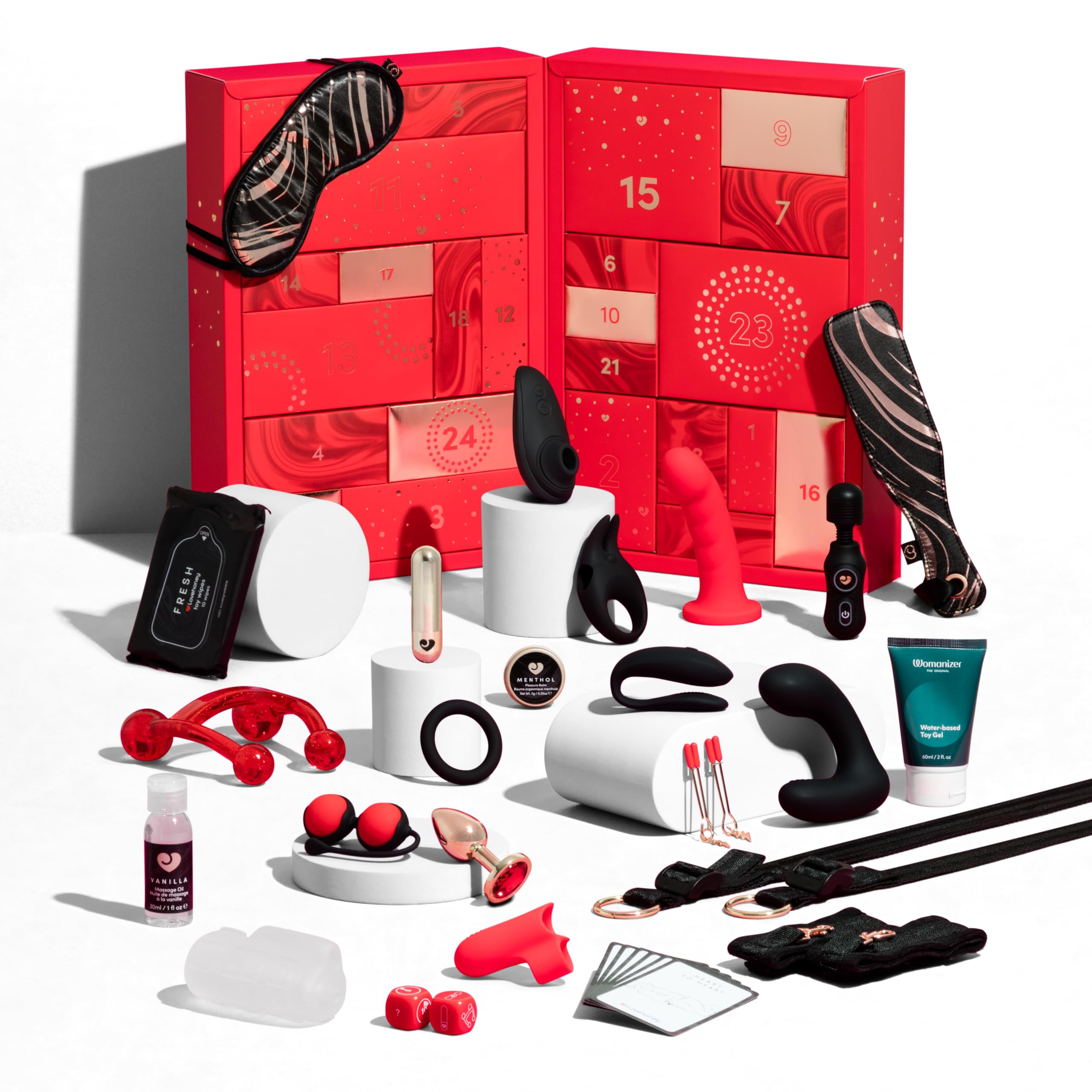 Amazon.com: Lovehoney Advent Calendar 2024 – 24 Day Couples Sex Toy Gift  Set – Erotic Adult Toys for Men, Women & Couples – Vibrators, Bondage,  masturbators and Massagers – Worth Over $530 : Home & Kitchen