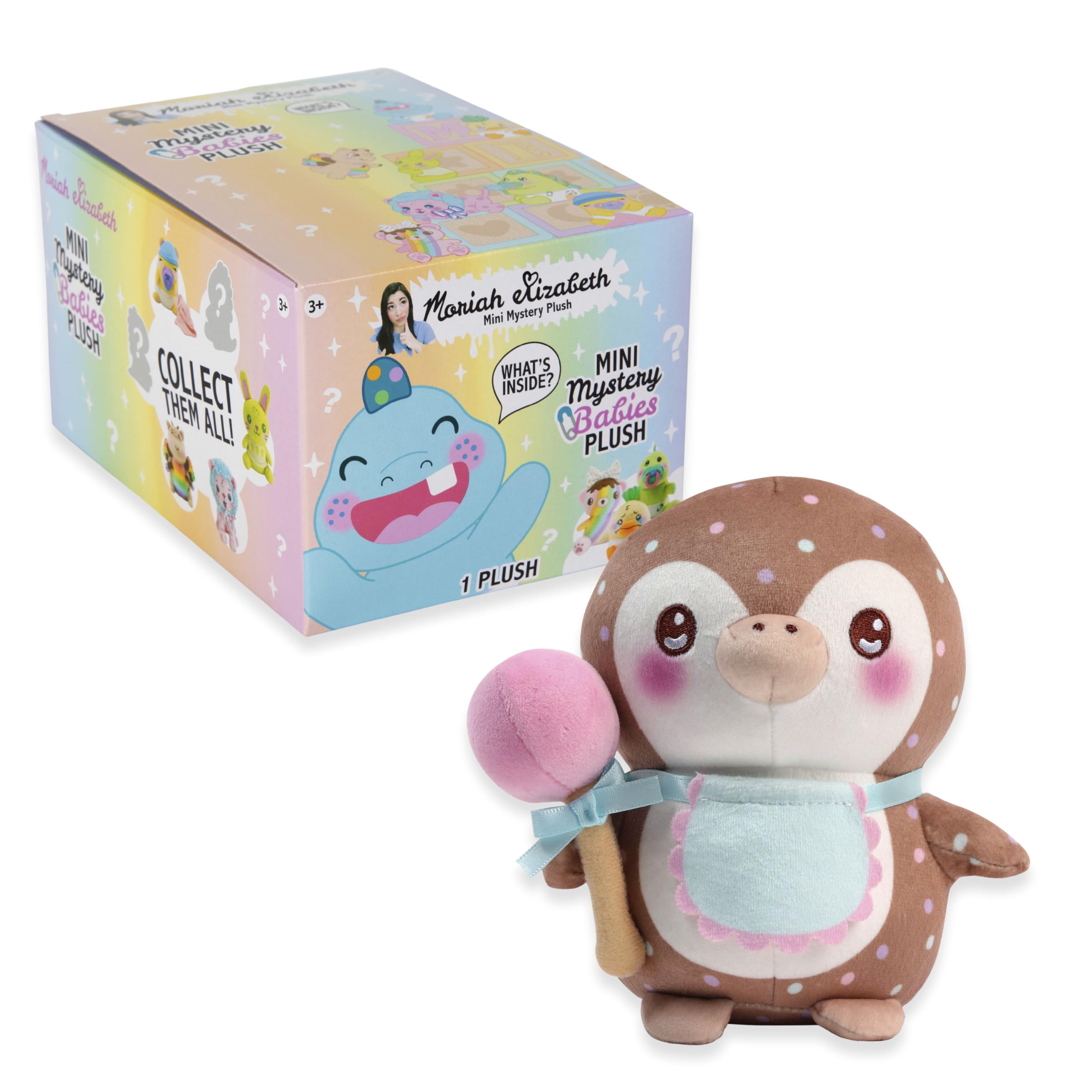 Moriah Elizabeth Mini tajemniczy plusz, seria 4, Baby Mystery Plush, YouTube Craft Channel, Blind Box, 1 z 8 możliwych, oficjalny produkt